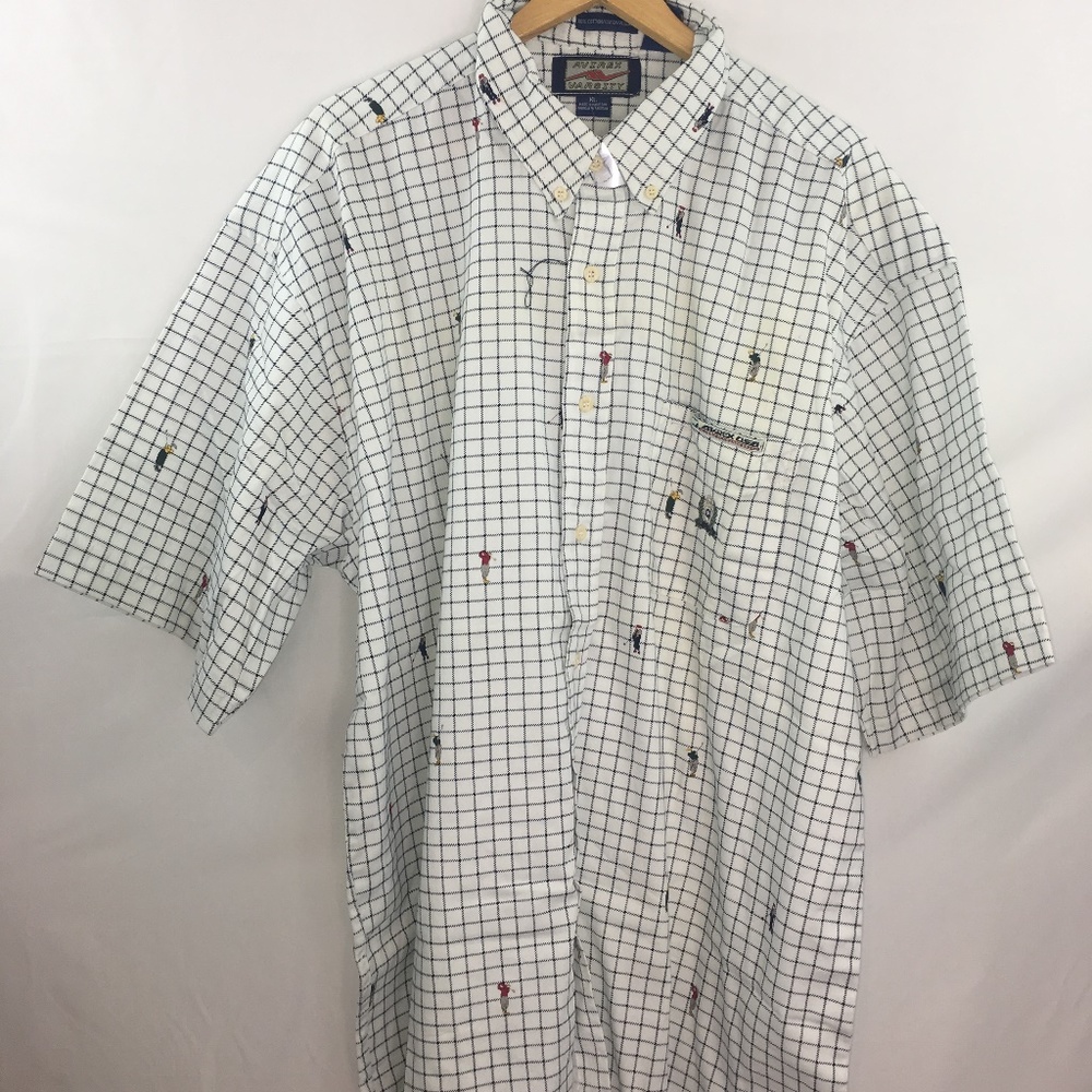 Men's Avirex Varsity Button down XL Golf Design